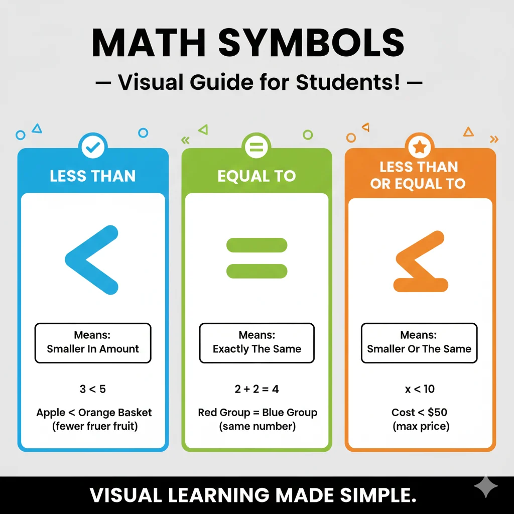 Equal or Less Than Sign