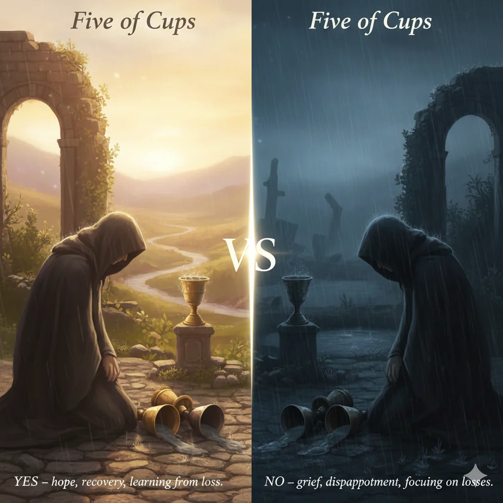 Five of Cups Yes or No