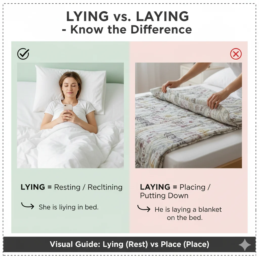Lying in Bed or Laying in Bed