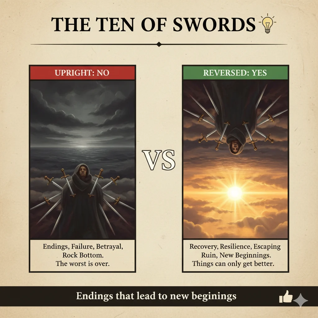 Ten of Swords Yes or No