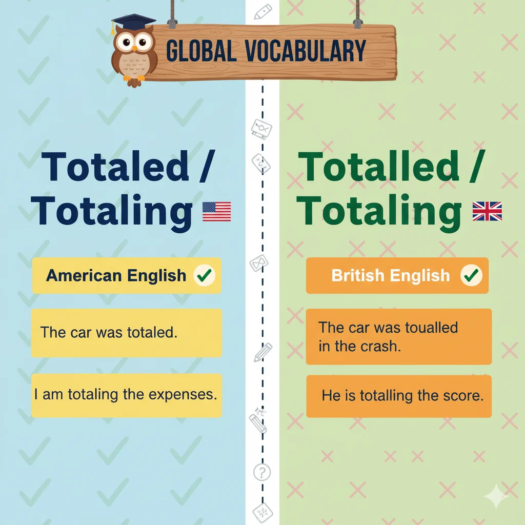 Totaled, Totaling, or Totalling