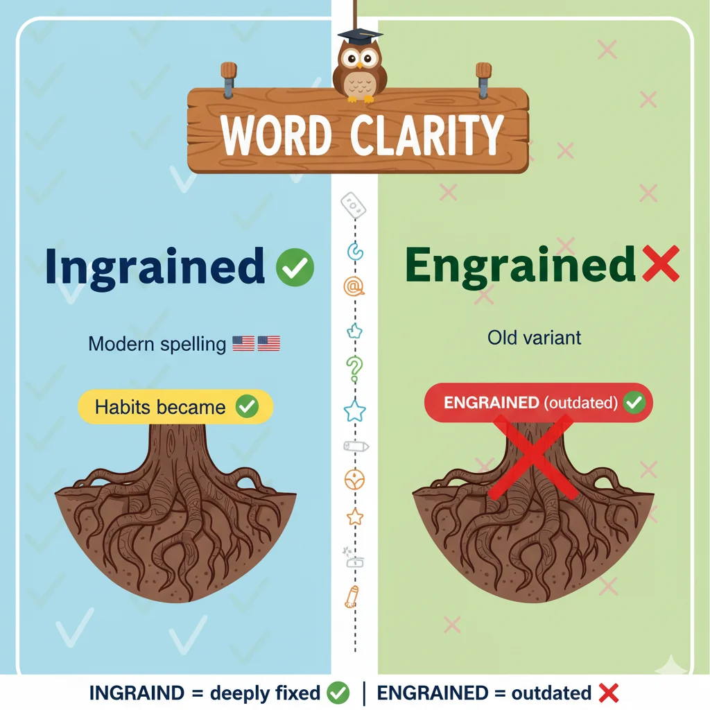 Ingrained or Engrained