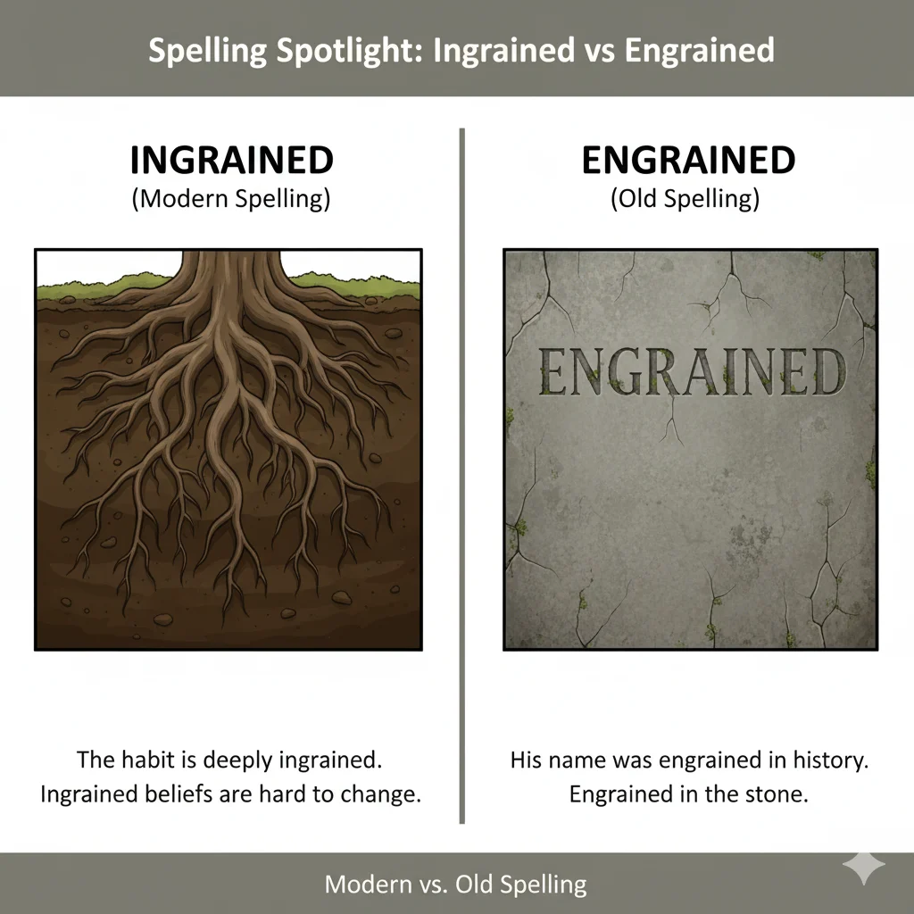 Ingrained or Engrained