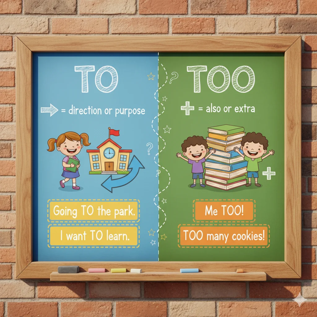 When to Use To or Too