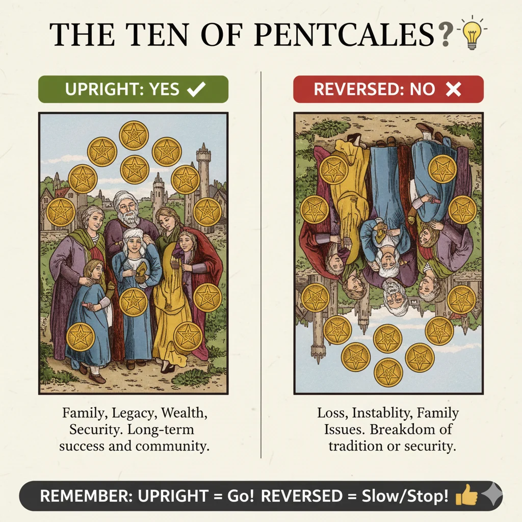 Ten of Pentacles Yes or No