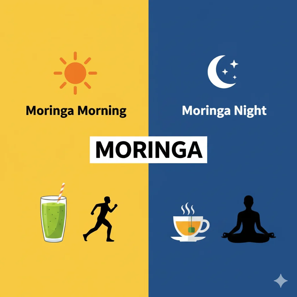 Moringa Morning or Night