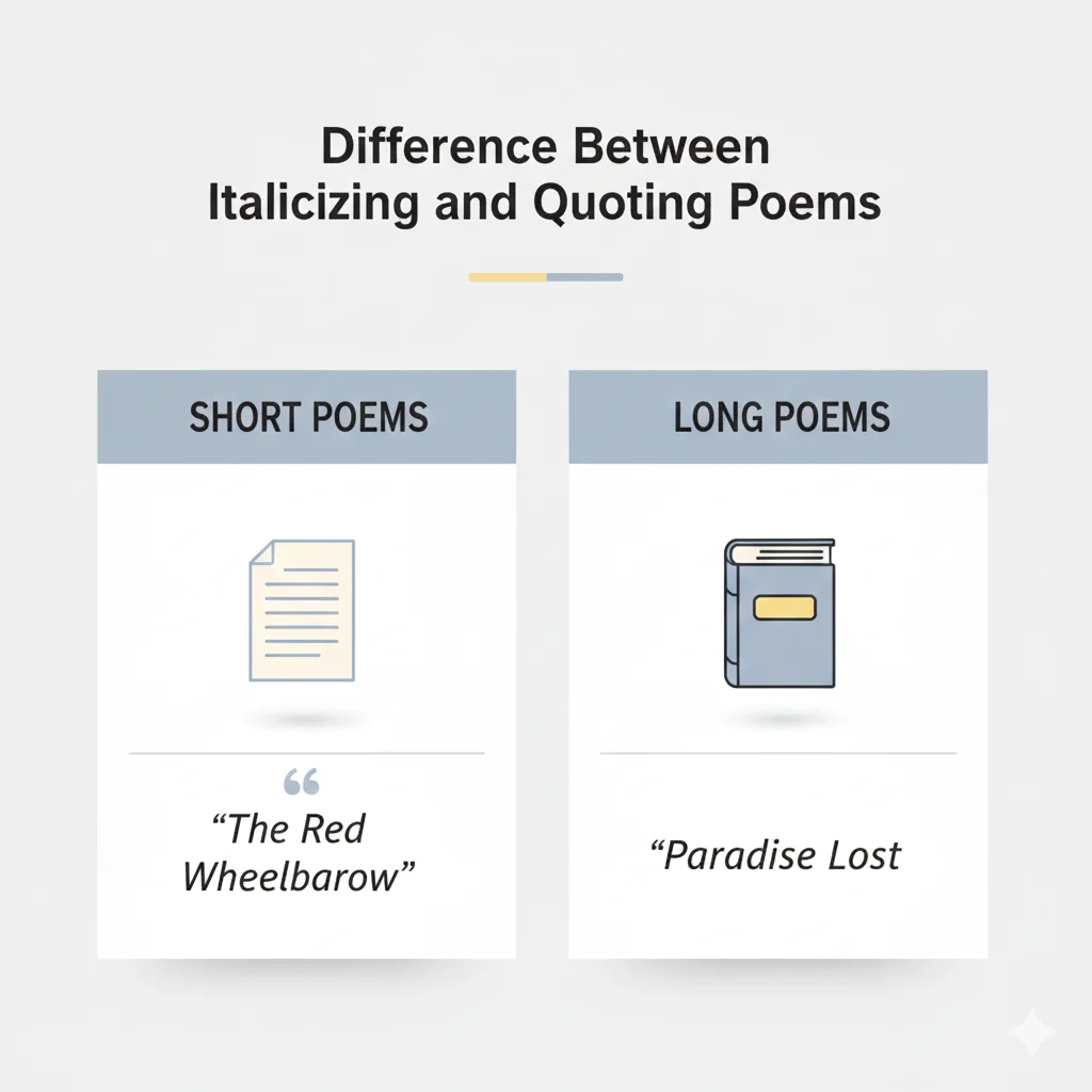 Are Poems Italicized or Quoted