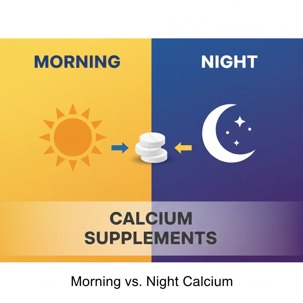 Calcium Tablets Morning or Night
