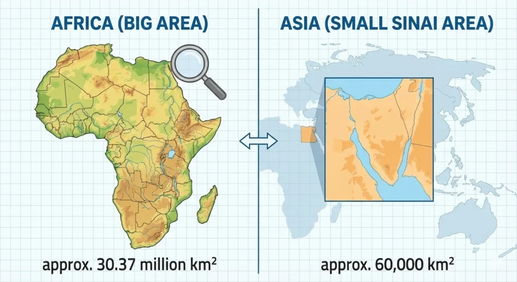 Is Egypt in Africa or Asia