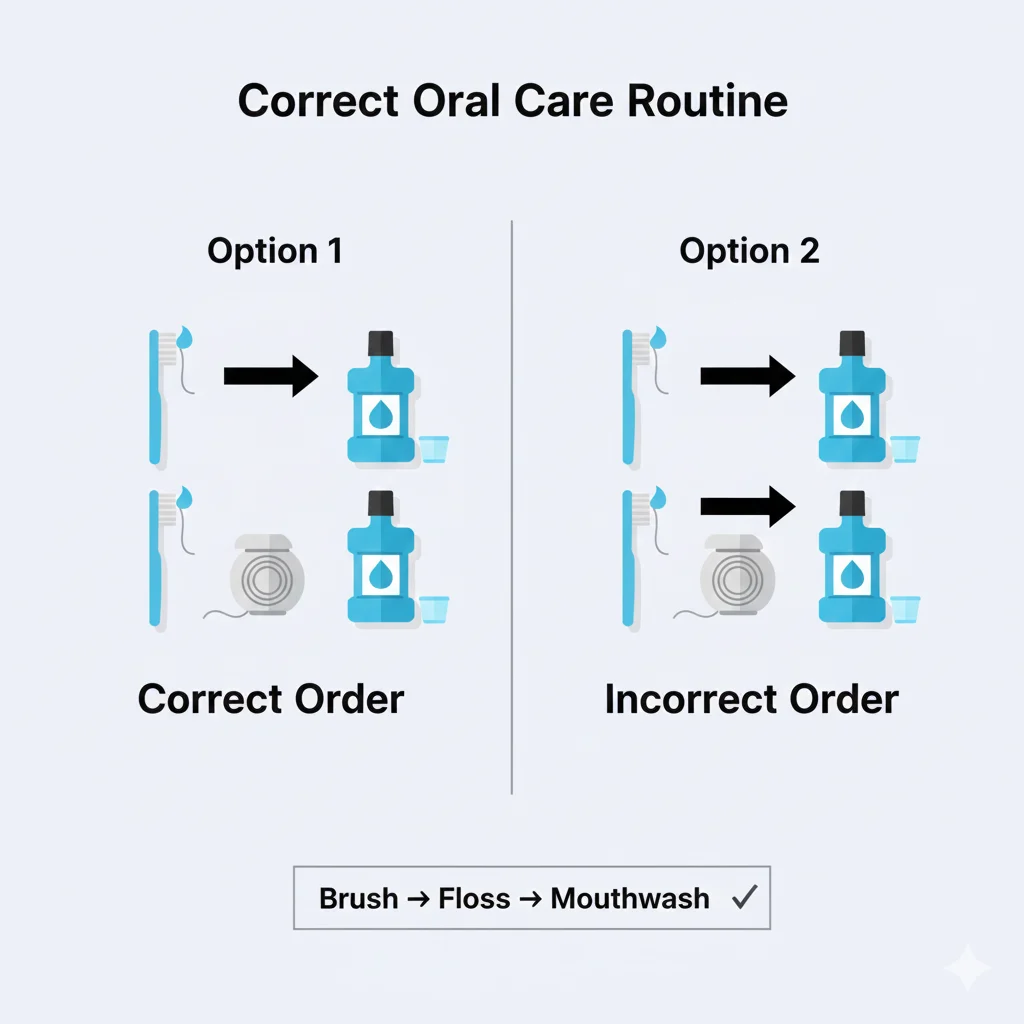 Mouthwash Before or After Brushing