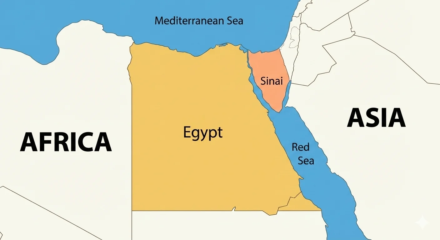 Is Egypt in Africa or Asia