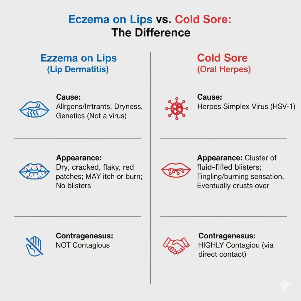 Eczema on Lips or Cold Sore