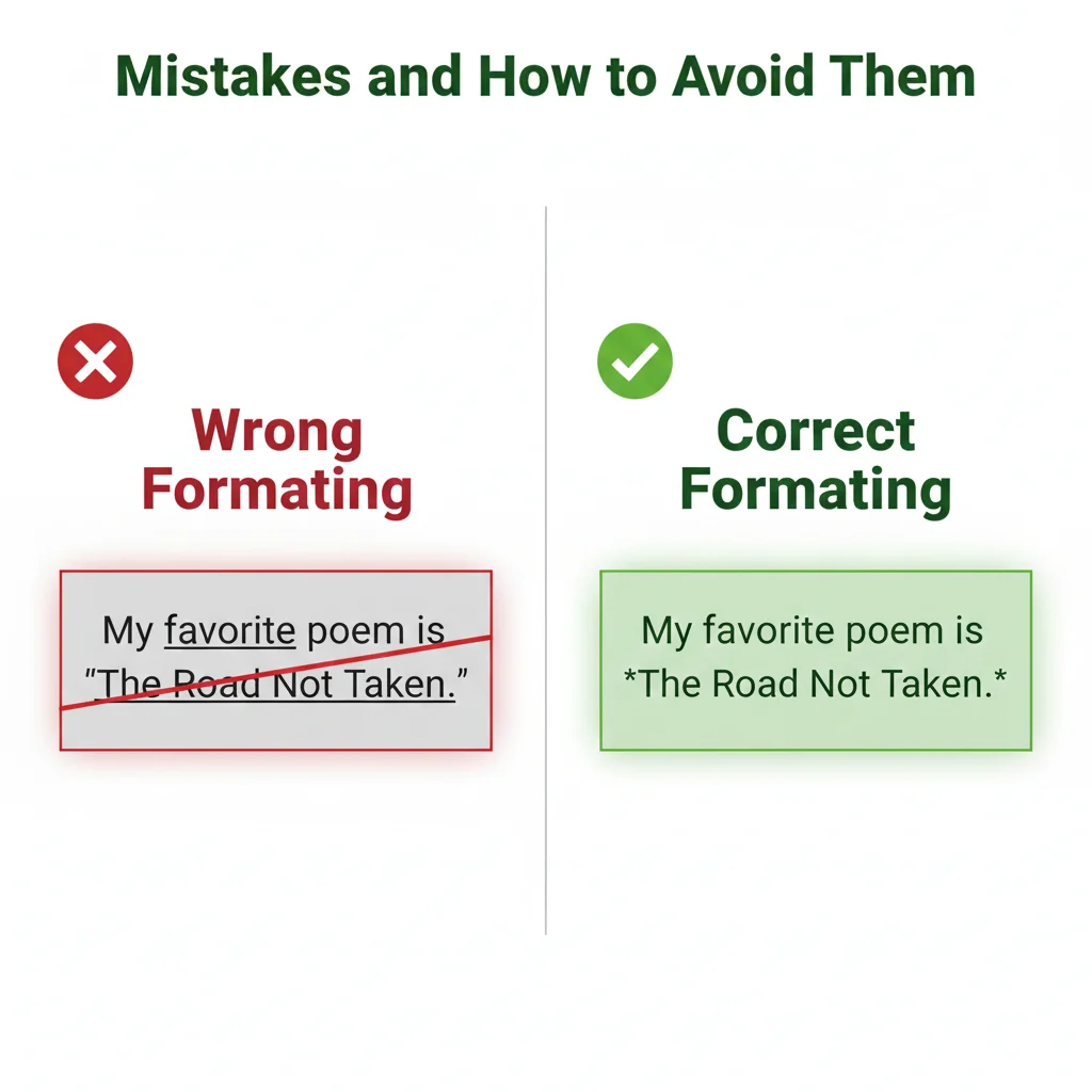 Are Poems Italicized or Quoted