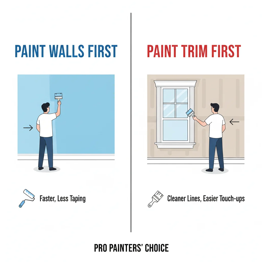 Paint Trim or Walls First