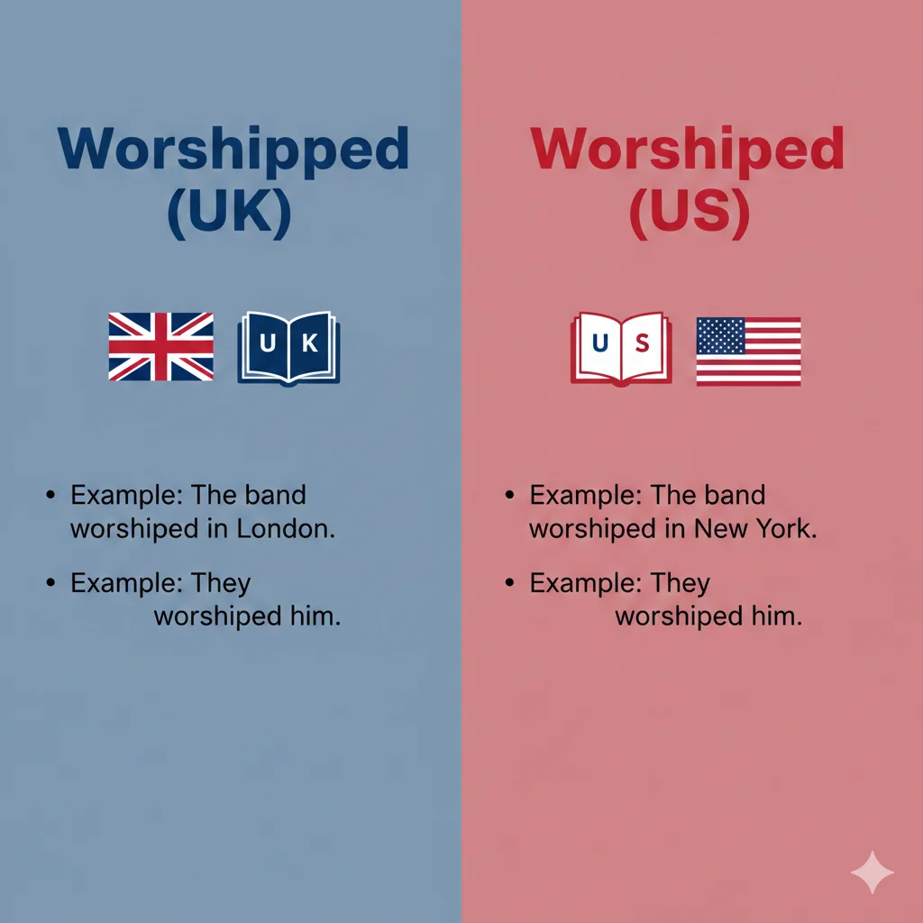 Worshipped or Worshiped