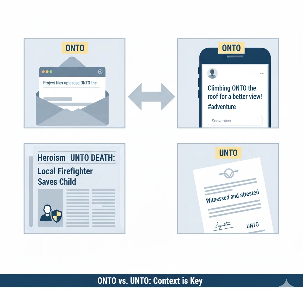 Onto vs Unto