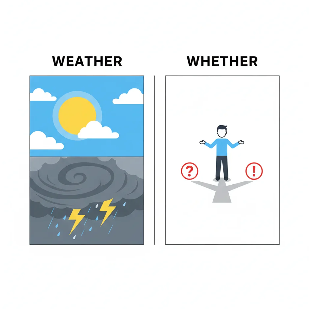 Weather vs Whether