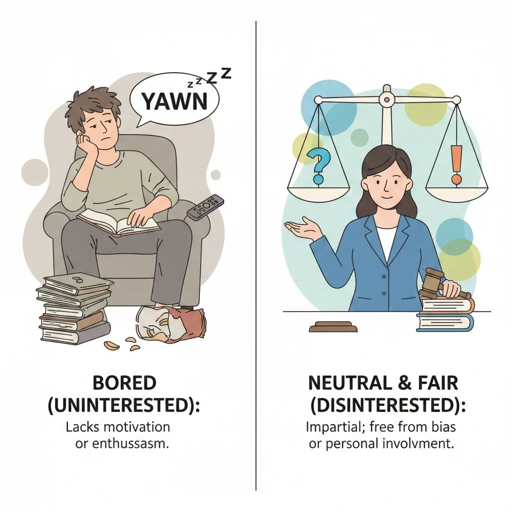 Disinterested vs Uninterested