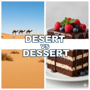 Desert vs Dessert