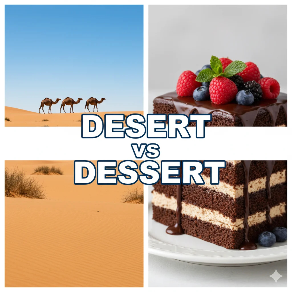 Desert vs Dessert