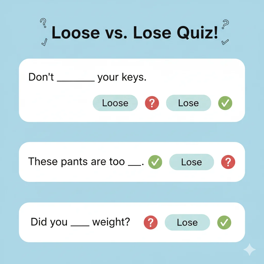 Loose vs Lose