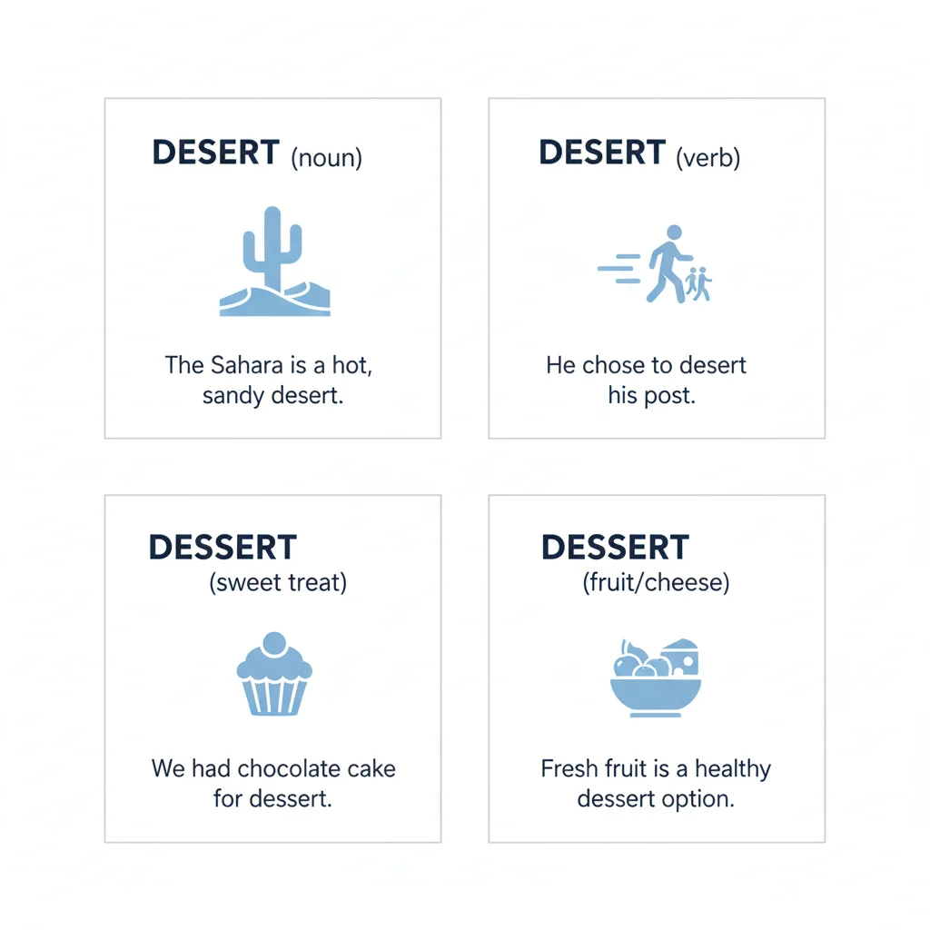 Desert vs Dessert