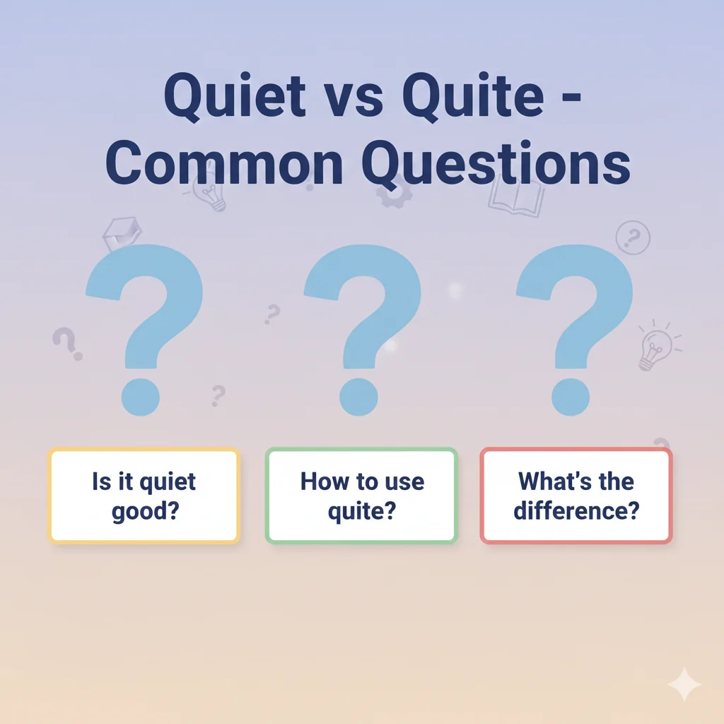 Quiet vs Quite